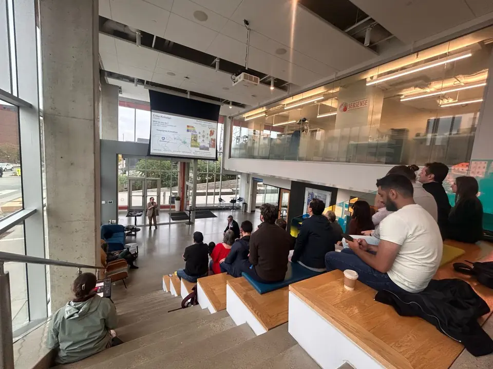 Crowd seated for the talks at Wild AI x BiotechMN on October 14, 2026 in Rochester